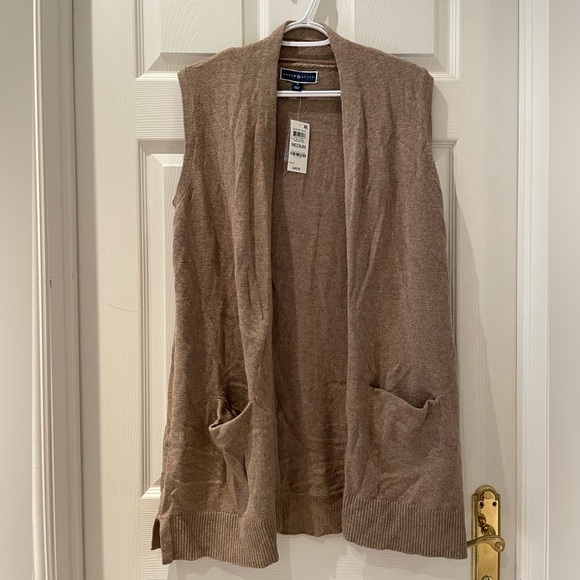 Brown sleeveless cardigan - Picture 4 of 4